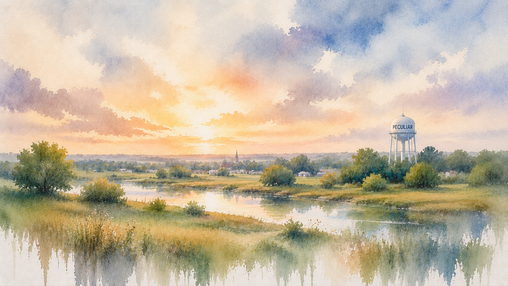 Cass County, MO watercolor