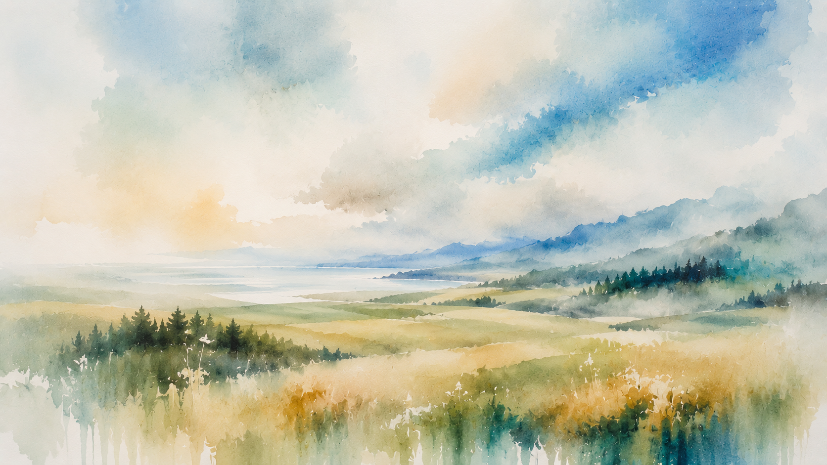 Humboldt County, CA watercolor