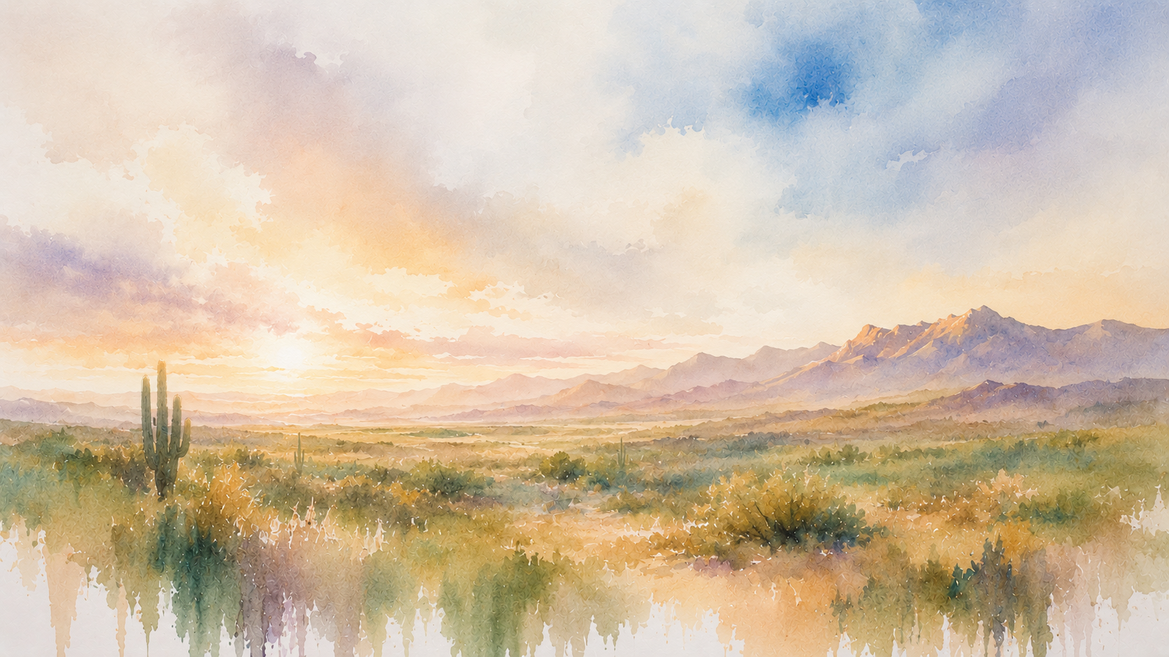 Maricopa County, AZ watercolor