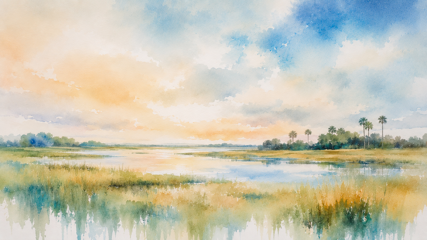 Okeechobee County, FL watercolor