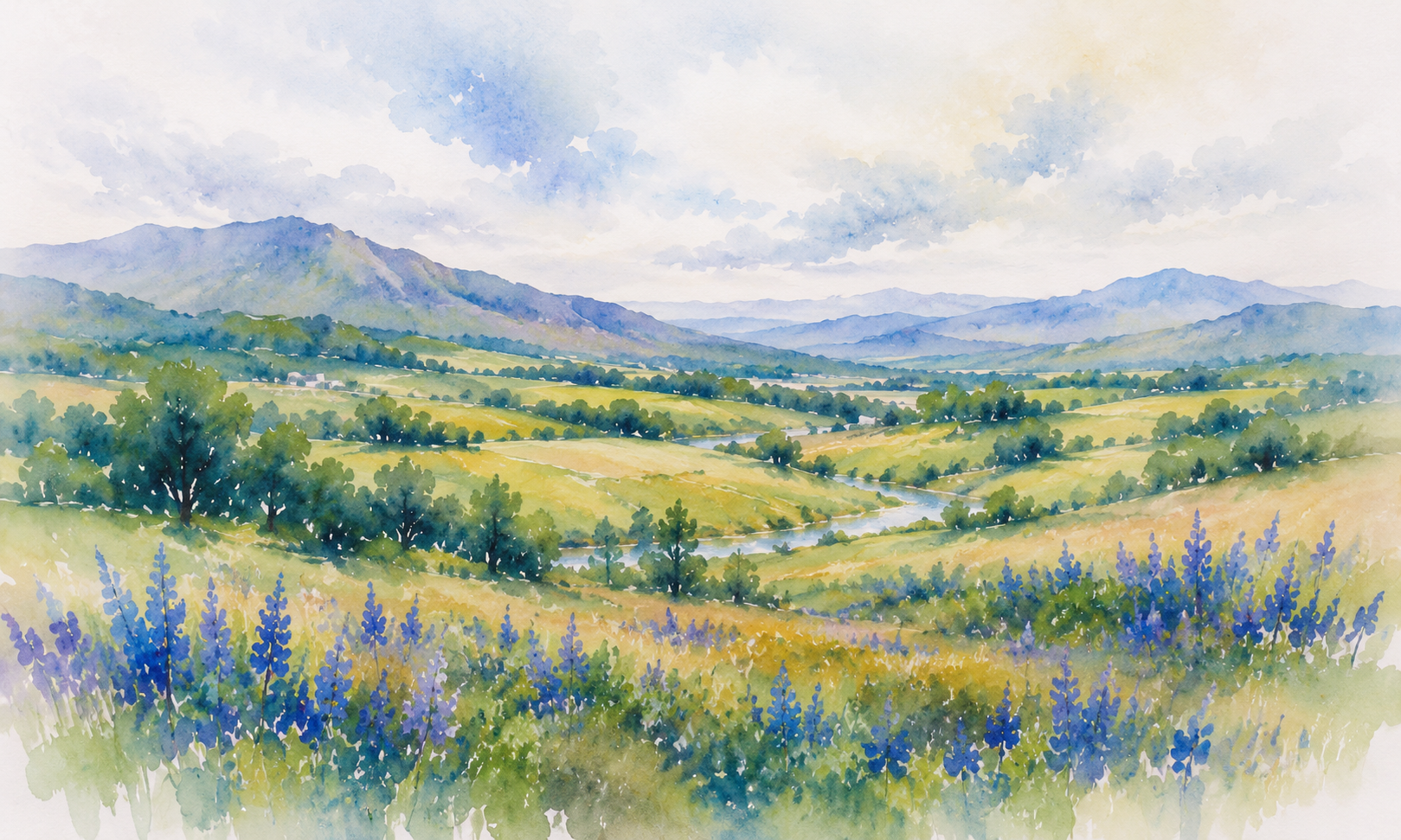 Stokes County, NC watercolor